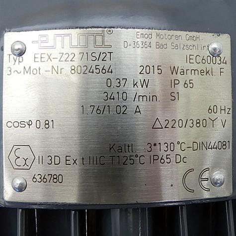 three-phase motor EEX-Z22 71S/2T New