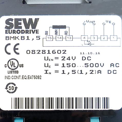 Brake rectifier BMK B1,5 Refurbished