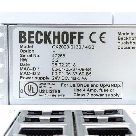 Basic CPU module CX2020  
