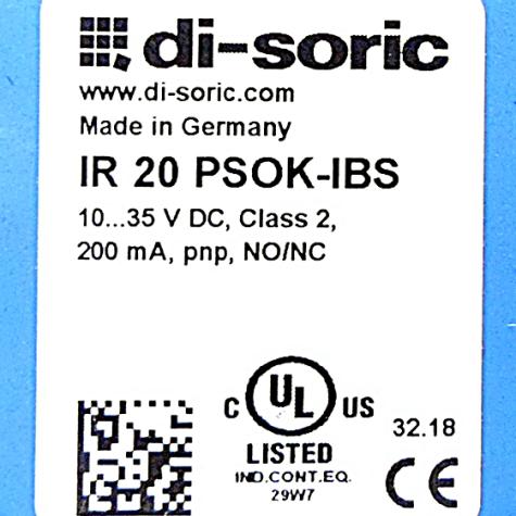 Induktiver Ringsensor IR 20 POSK-IBS Gebraucht