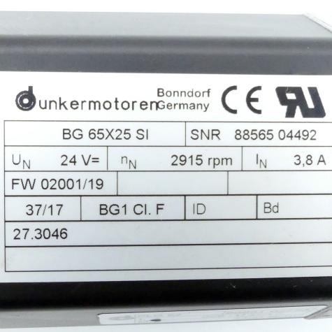 BLDC motor with integrated speed controller  Refurbished