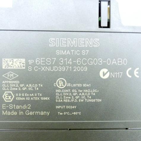 Simatic S7 CPU 314C-2 DP  Used