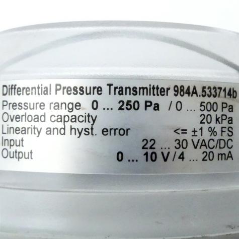Differential pressure transmitter  Used