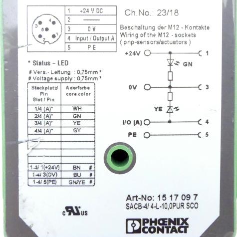 Distribution box SACB-4/4-L-10,0PUR SCO Used