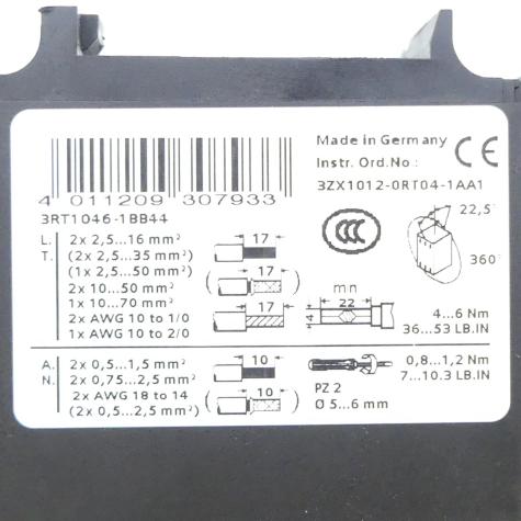 Power contactor  Used