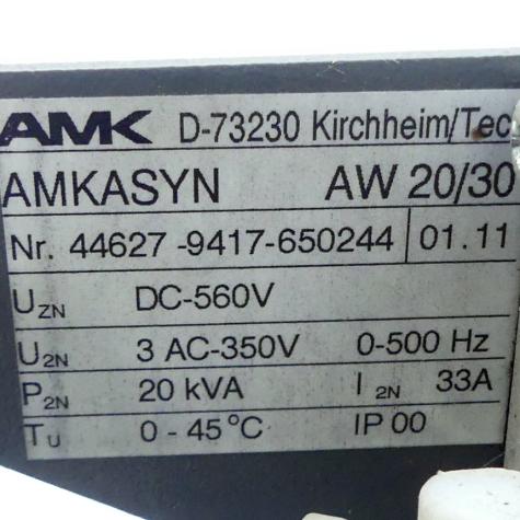 Wechselrichter  (Version 01.11) AMKASYN AW 20/30 Gebraucht