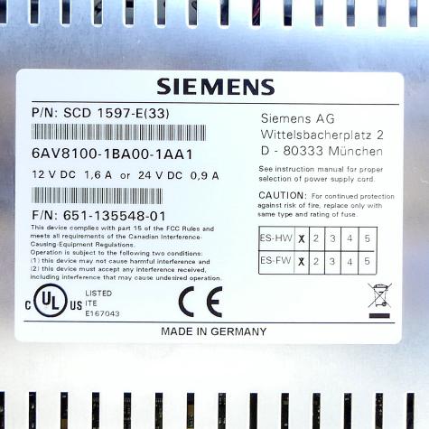 Bedienpanel SCD1597  Gebraucht