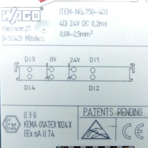 4-channel digital input  Used