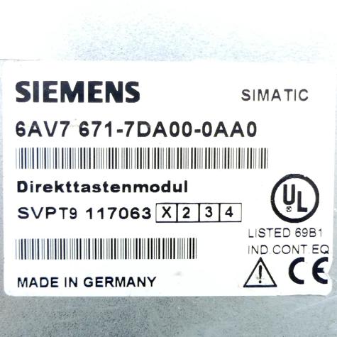 Direkttastenmodul 6AV7 671-7DA00-0AA0 Gebraucht