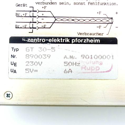 Netzteil GT 30-5 Gebraucht