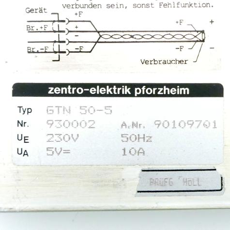 Netzteil GT 50-5 GTN 50-5 Gebraucht