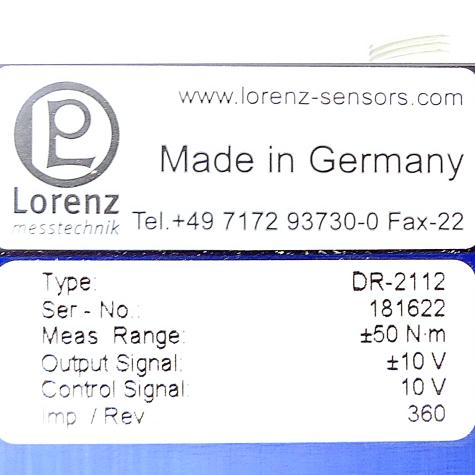 Rotierender Drehmomentsensor mit berührungsloser Übertragung 181622 Neu