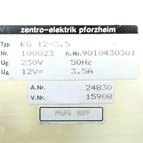 Power Supply Unit EG 12-3.5 Used