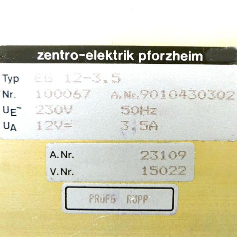 Netzgerät EG 12-3.5 Gebraucht