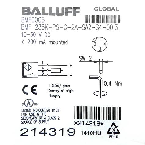 Cylinder switch BMF00C5 New FS