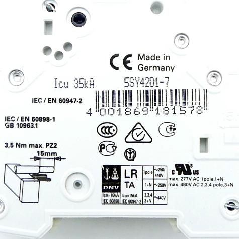 Leistungsschutzschalter MCB C1 