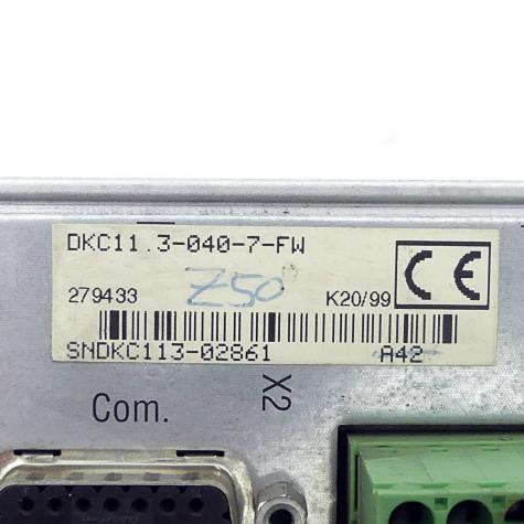 DRIVE CONTROLLER DKC11.3-040-7-FW Used