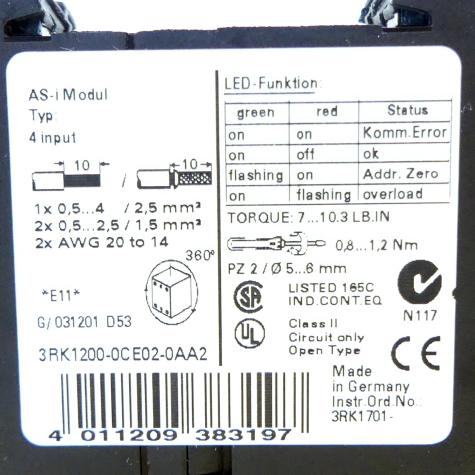 AS-i SlimLine Modul  New FS