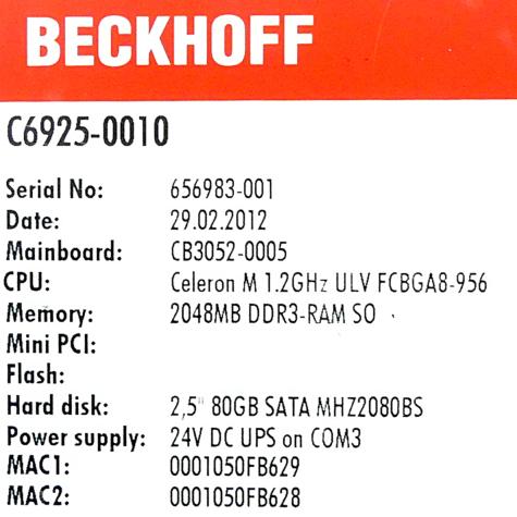 Fanless control cabinet Industrial PC  