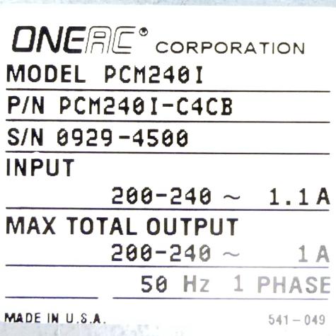 Medical-Grade Power Conditions PCM240I  Used