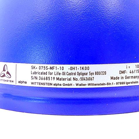SK+ Hypoid gear SK+075S-MF1-10 -0H1-1K00 Used
