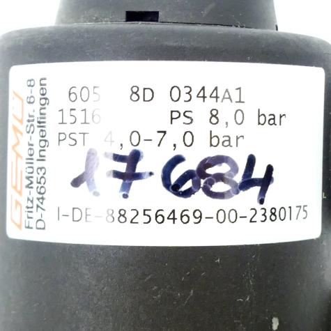 Valve von 4,0 bis 7,0 bar  