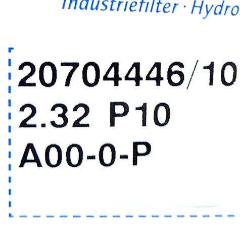 Hydraulikfilter 20704446/10 Neu OVP
