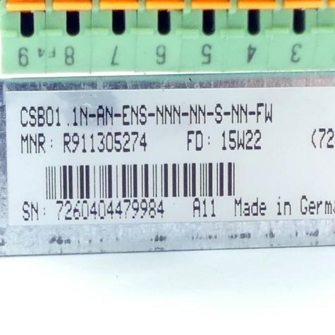 Control unit CSBO1.1N-AN-ENS-NNN-NN-S-FW Used