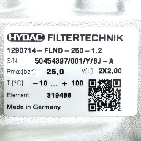 Inline filter + Clogging indicator  New