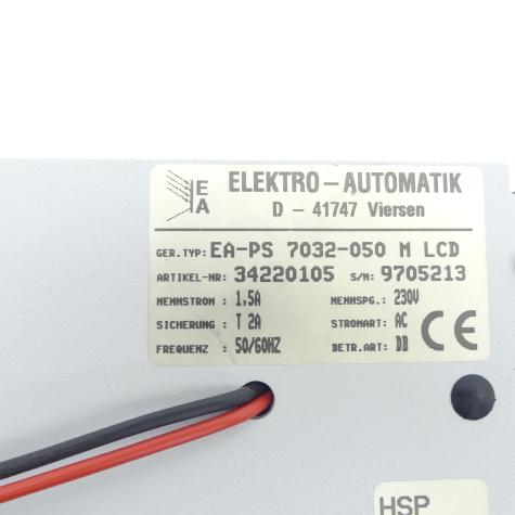 Netzgerät EA-PS 7032-050 M LCD EA-PS 7032-050 M LCD  Gebraucht