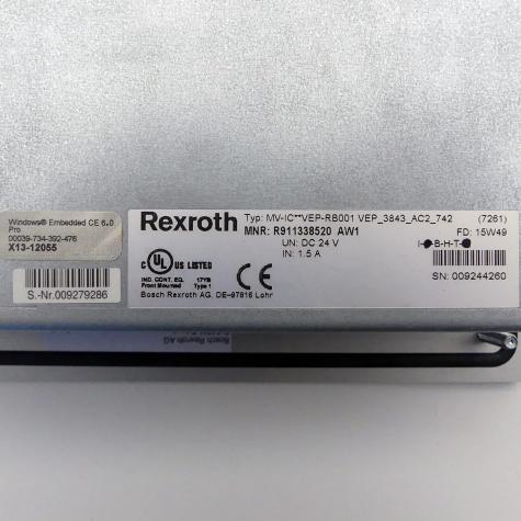 Indracontrol VEP_3843_AC2_742, VEP30.4EFN-512NN-A2D-NNN-NN-FW MV-IC**VEP-RB001 VEP_3842_AC_742 Used