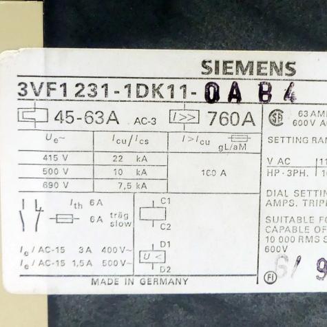 Circuit breaker  Used