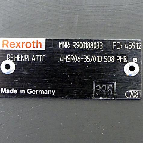 Row plate 4HSR06-35/01D S08 PH& New