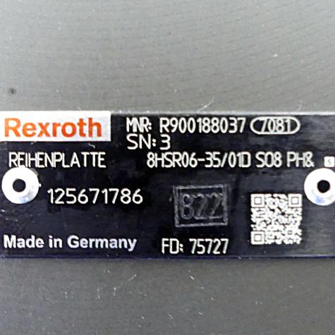 Row plate 8HSR06-35/01D S08 PH& New
