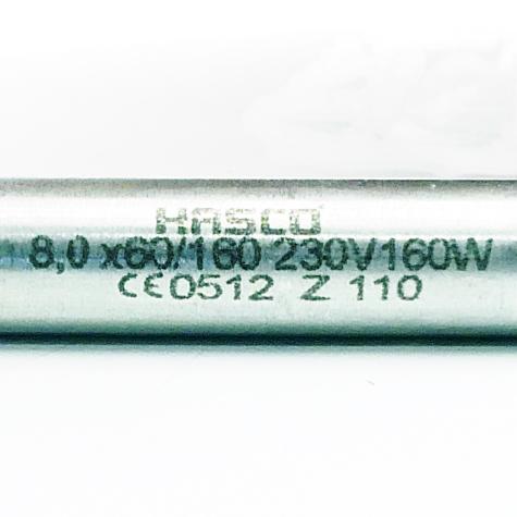 High-performance heating cartridges with extended connection cable 8x60 / 160  