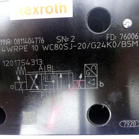 Proportional-Wegeventil 4 WRPE 10 WC80SJ-20/G24K0/B5M Neu