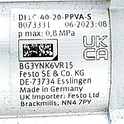 Cylinder with holding brake 8073331  New