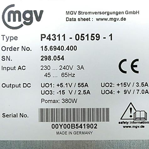 Netzteil P4311-05159-01 Gebraucht