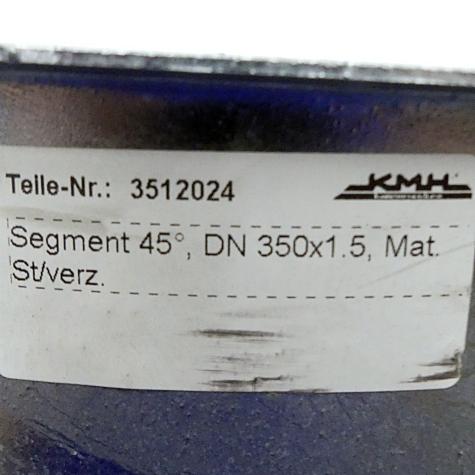 Segment 45°, DN 350x1.5 Neu