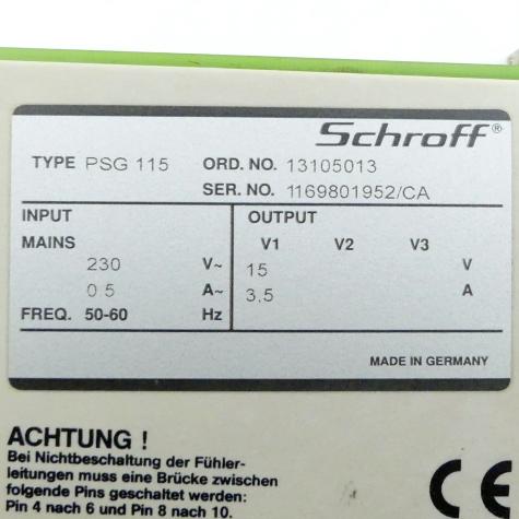 Power supply PSG 115 Used