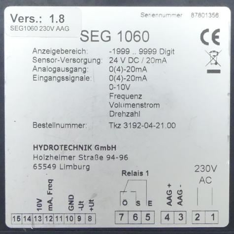 Panel mount meter  Used