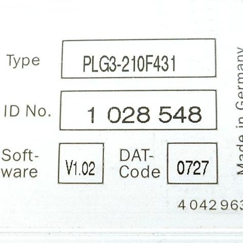 Automatisierungs-Lichtgitter PLG3-210F431 PLG3-210F431  Gebraucht
