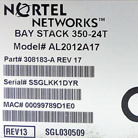 Ethernet Switch BAY STACK 350-24T Used