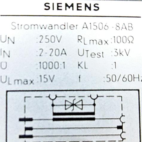 Current transformer  New FS