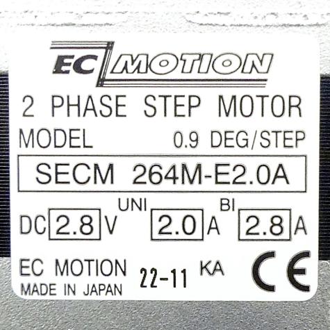 NEMA23 2-phase stepper motor 0.9° 0.44Nm Strands: 8 2.0A Front shaft: 6.35mm  New FS
