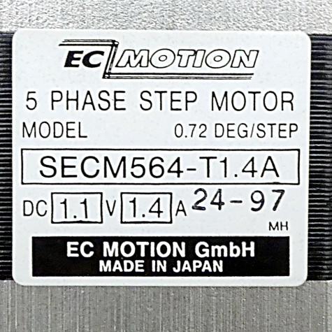 SIZE60 5-Phasen-Schrittmotor 0.72° 0.42Nm Litzen:10 1.4A Frontwelle:8mm  Neu OVP