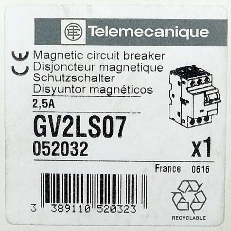 Schutzschalter GV2LS07 Neu OVP