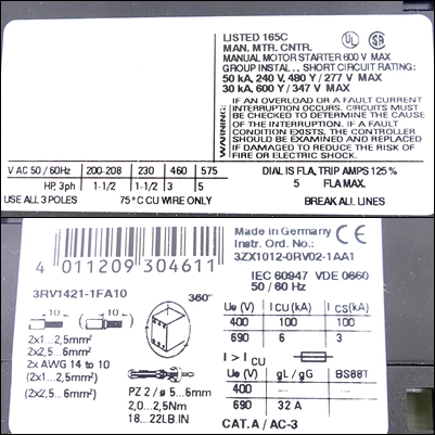 Circuit breaker 3RV1421-1FA10 New FS