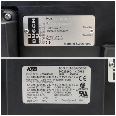 Rotary vane vacuum pump  Used