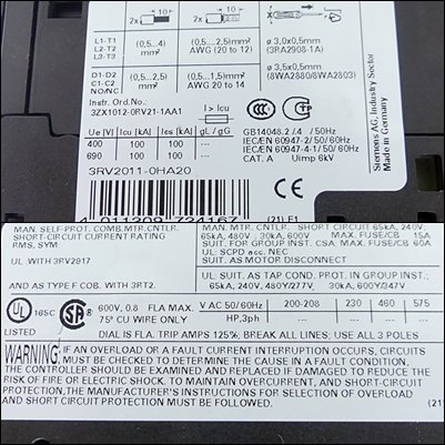 Leistungsschalter 3RV2011-0HA20 Neu